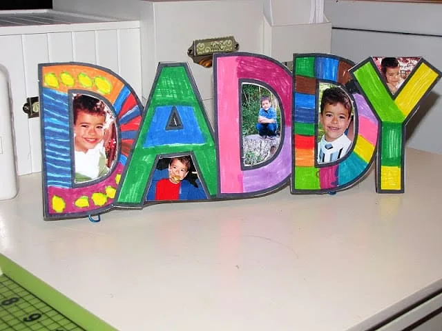 Father's Day Crafts - DADDY Frame