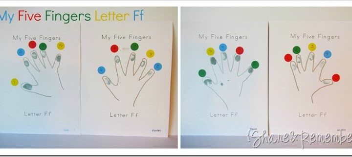 Letter Ff My Five Fingers {printable}