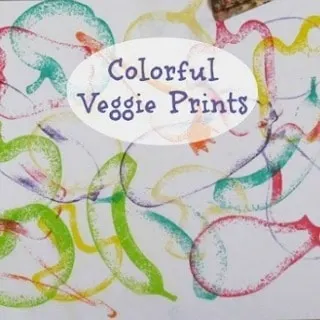 colorful veggie prints
