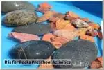 water and rocks sensory play