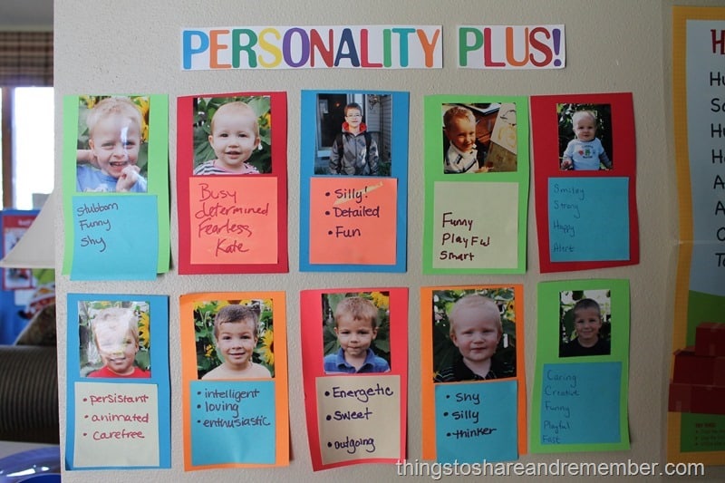 Personality Plus! Preschool Display
