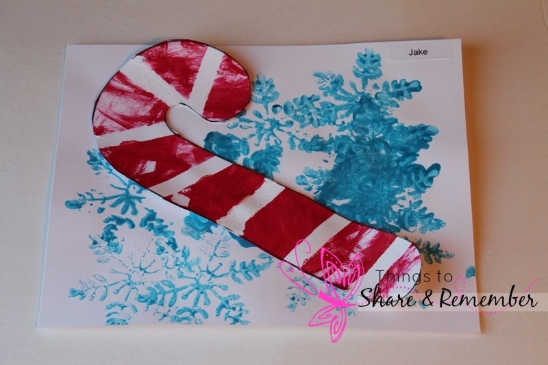 Candy Cane Preschool Crafts with Pattern