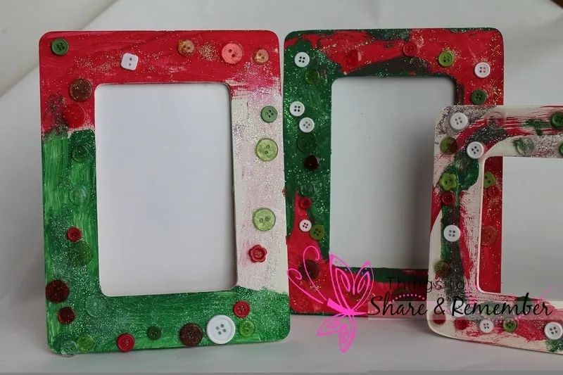 Christmas Button Frames