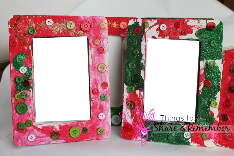 Christmas Button Frames