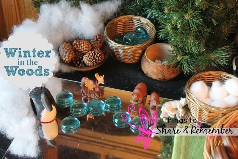 Winter in the Woods Invitation to Play & Small World Play 