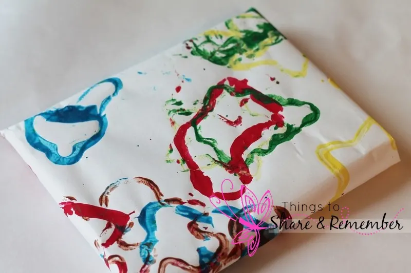 Cookie Cutter Stamped Wrapping Paper