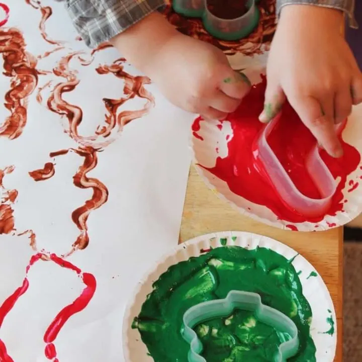 Cookie Cutter Stamped Wrapping Paper