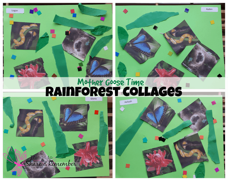 Collages temáticos de Mother Goose Time Rainforest