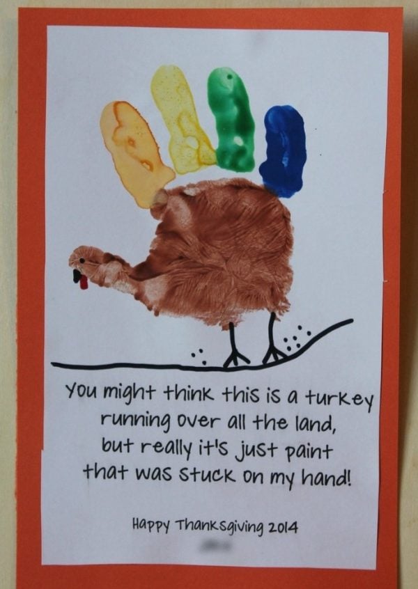 Cutest Handprint Turkey in the Land