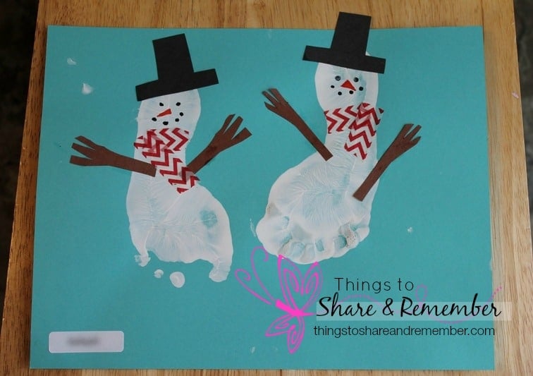 Footprint Snowman Art