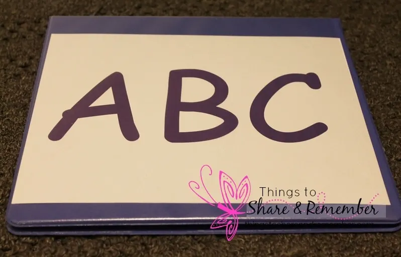 storing alphabet letter sets - child care preschool storage -organizing preschool curriculum