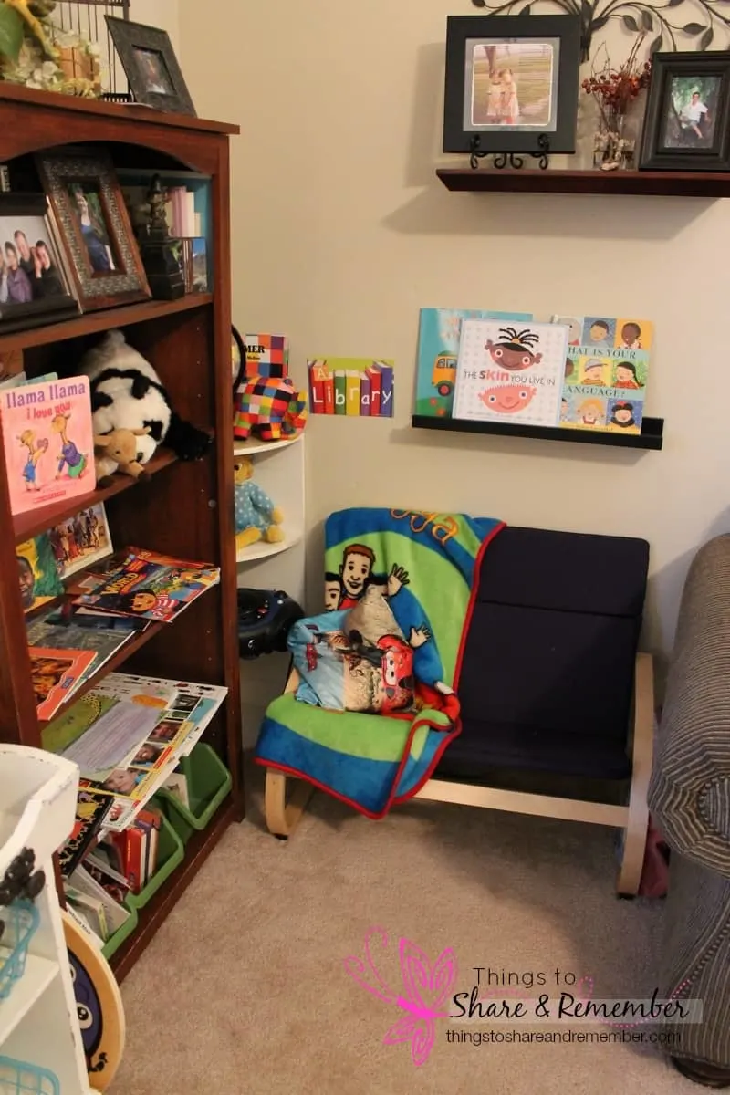 preschool library quiet corner