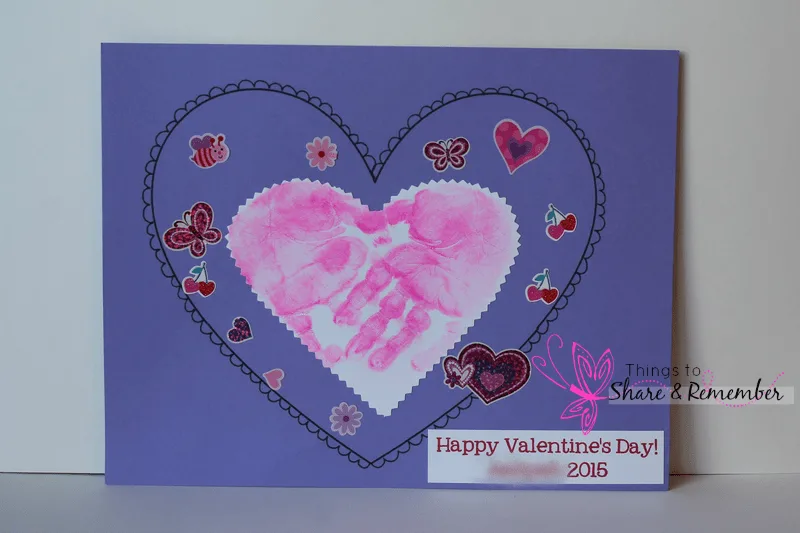 Handprint Heart Valentines
