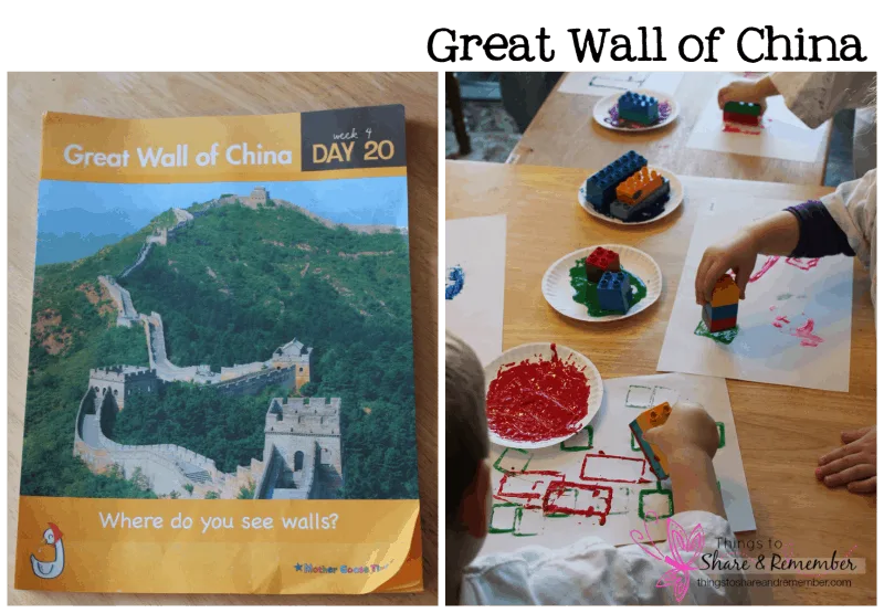 Preschoolers can learn about the Great Wall of China