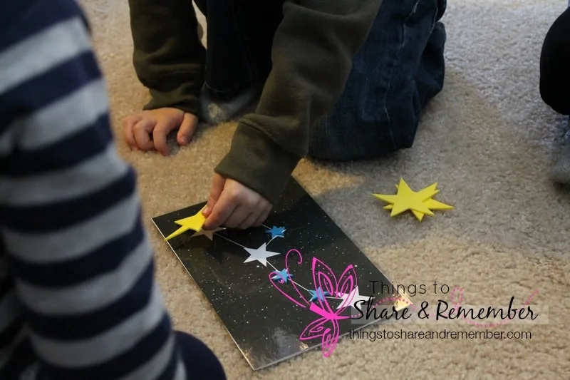 Blast off to space theme Shape Mats Learning About The Night Sky & Stars Preschool Activities