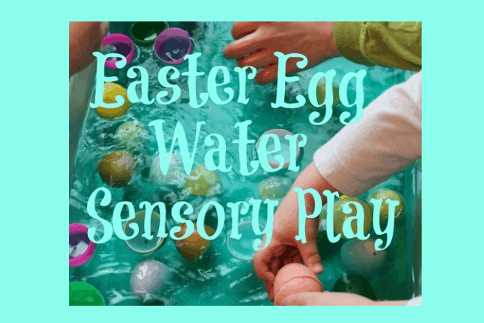 Easter Egg Water Sensory Play