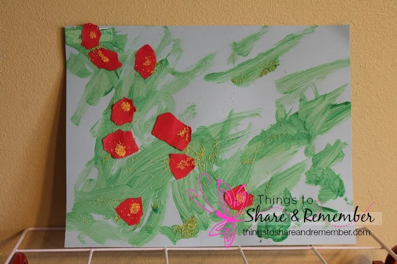 Bees Pollinate the Poppies poppy art