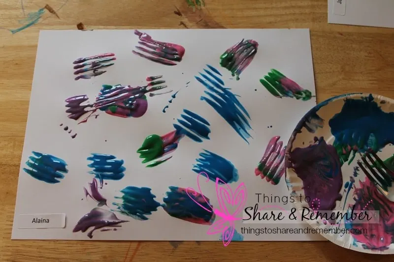fork painting process art