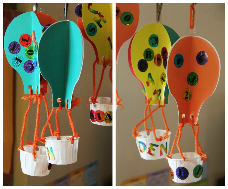 Hot Air Balloon crafts