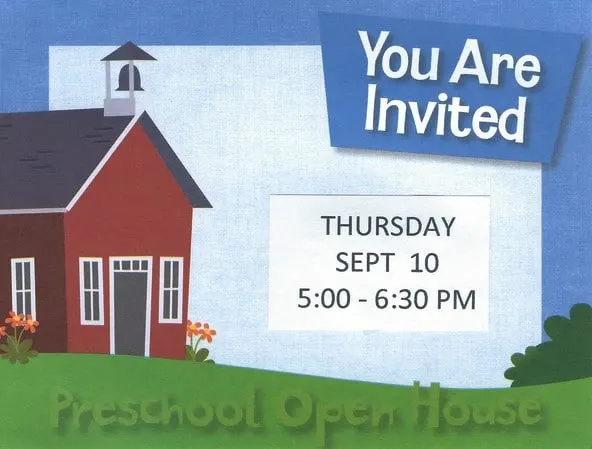 preschool open house invitations #MGTblogger