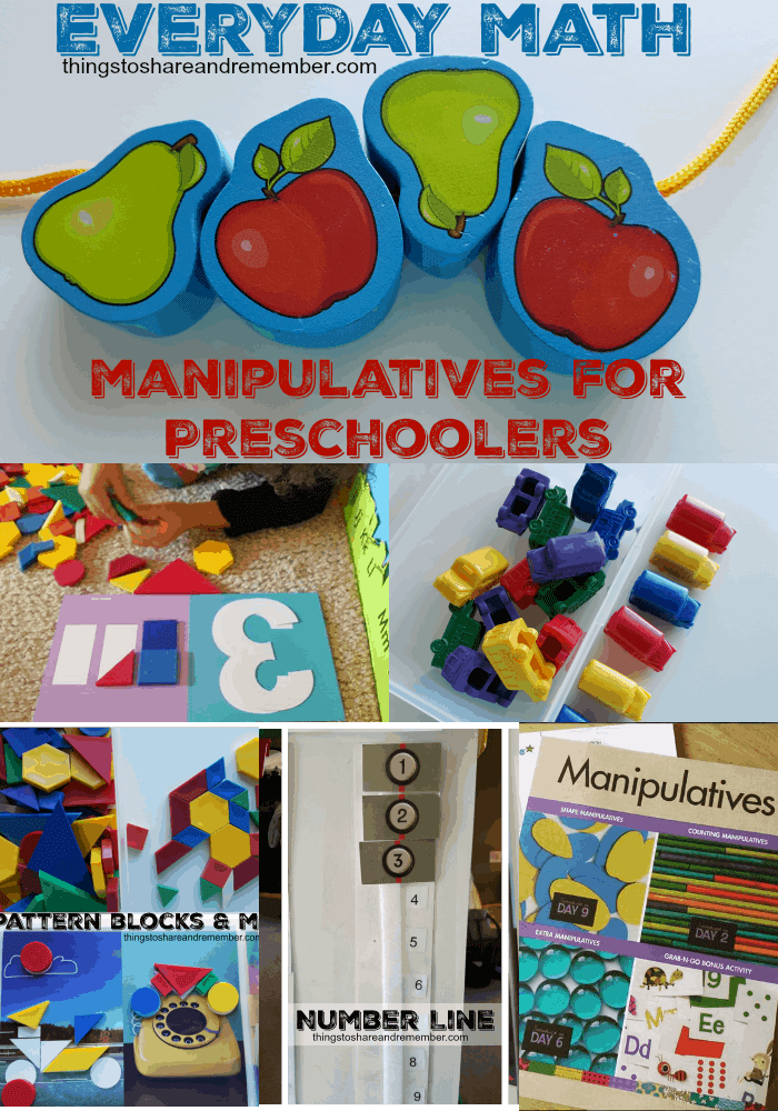 Everyday Math Manipulatives for Preschoolers #MGTblogger