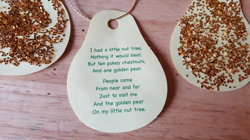 Chestnut tree pear poem