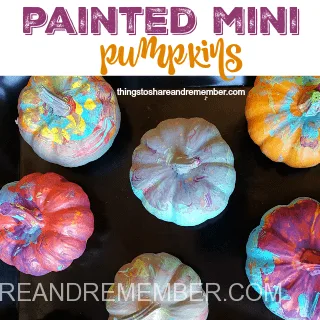 painted mini pumpkins