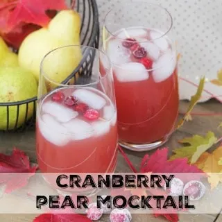 Cranberry Pear Mocktail Recipe #ad #PasstheTen