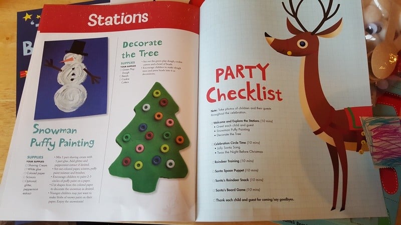 Santa's Workshop Kit booklet