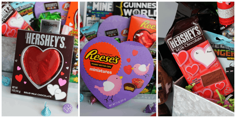 Minecraft Valentine Gift Basket #HSYMessageOfLove