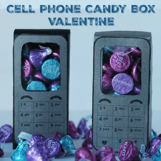 cell phone candy box valentine