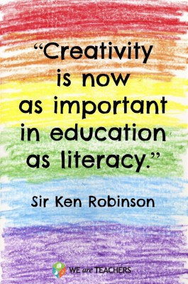 Creativity is now as important in education as literacy