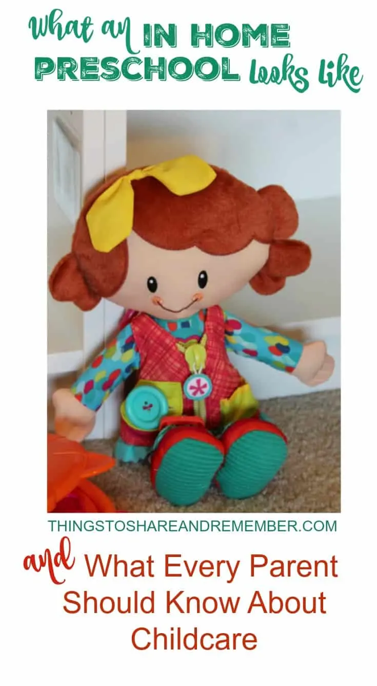 What an in home preschool looks like