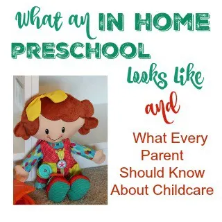 what an in home preschool looks like