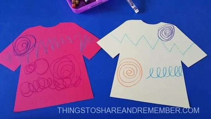 Shirt designs in preschool