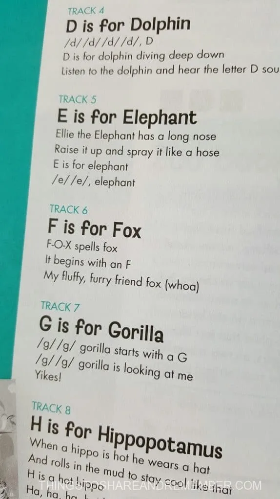Track 5 E is for Elephant
