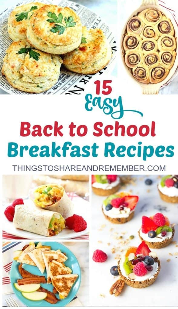 15 Easy Back to School Breakfast Recipes