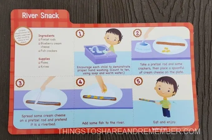 River Snack Recipe Card