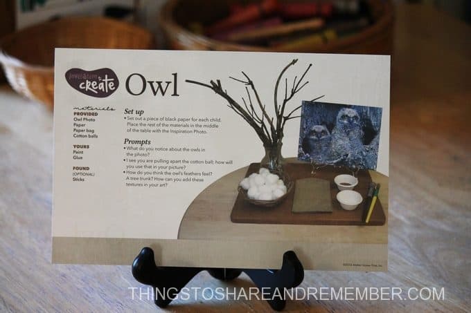 Owl Babies Inspired Art Invitation to Create