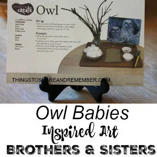 Owl Babies Inspired Art Brothers and Sisters