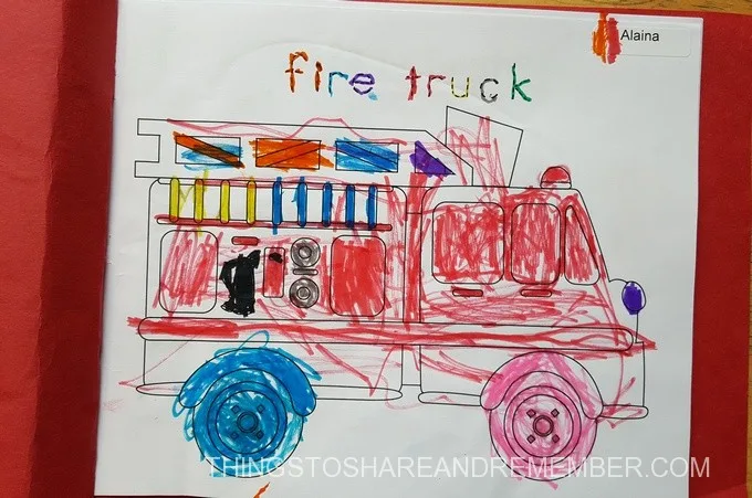 Preschool Fire Safety Booklet Printables