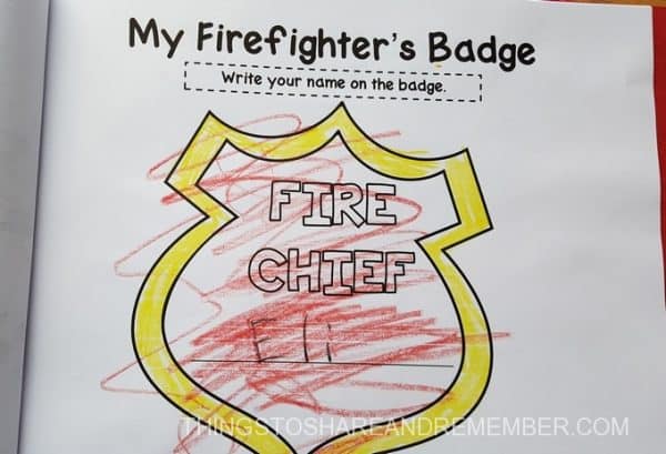 Preschool Fire Safety Booklet Printables