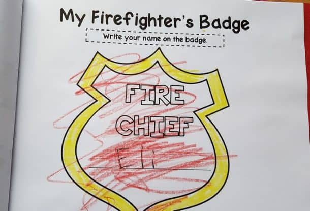 Preschool Fire Safety Booklet Printables