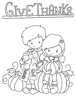 Thanksgiving coloring book