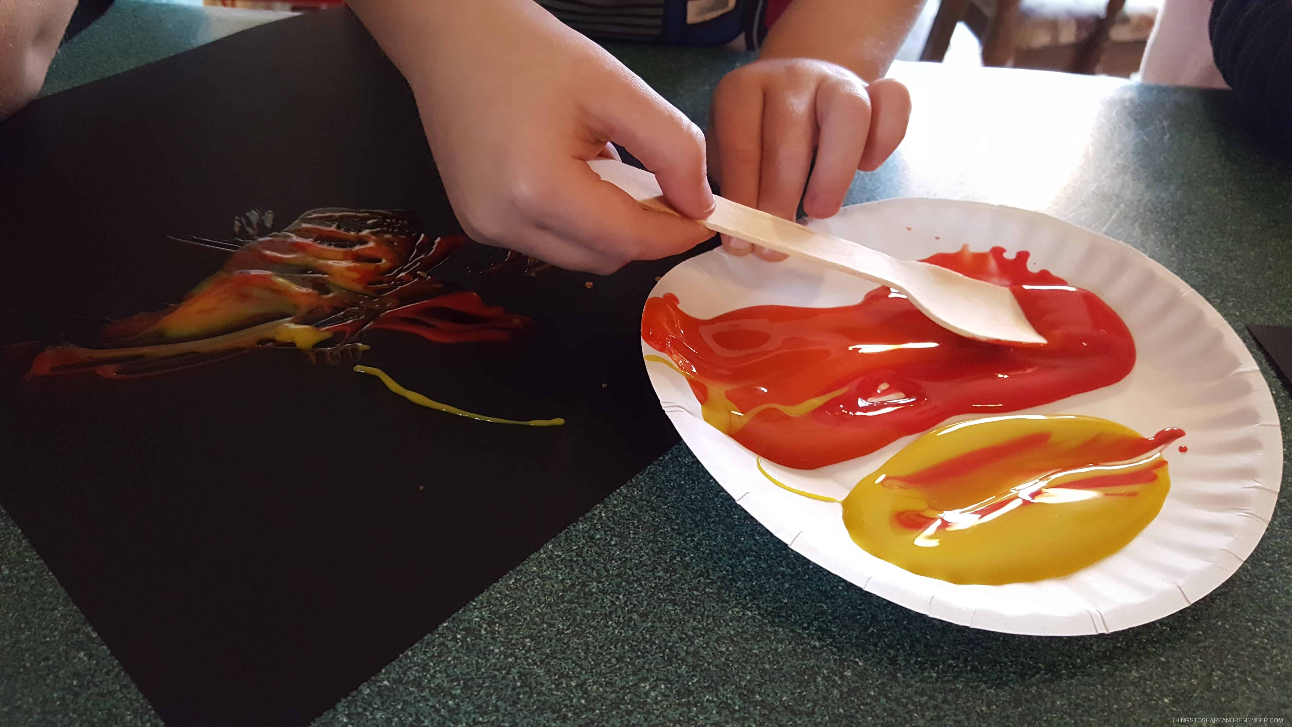 Community Helpers Firefighters Fire Fork painting