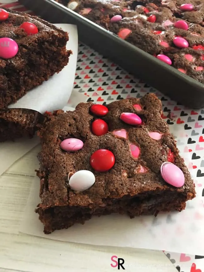 Valentine M&M Brownies