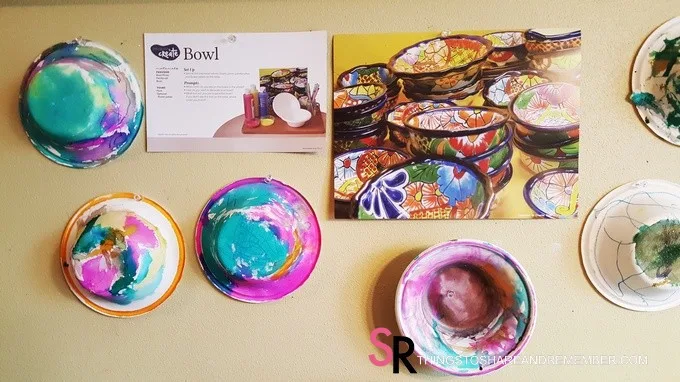 Painted Bowls Preschool Art #MGTblogger