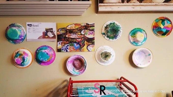 Painted Bowls Preschool Art