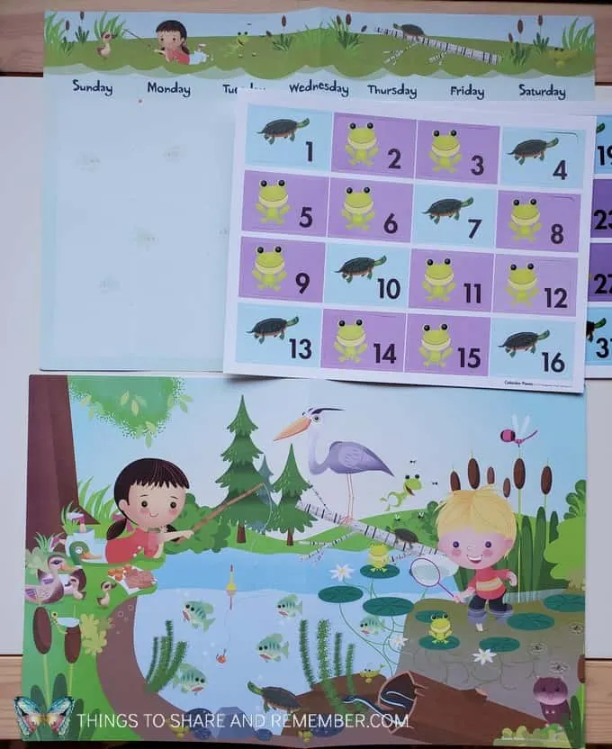 theme poster and calendar Core concepts Experience Early Learning preschool curriculum