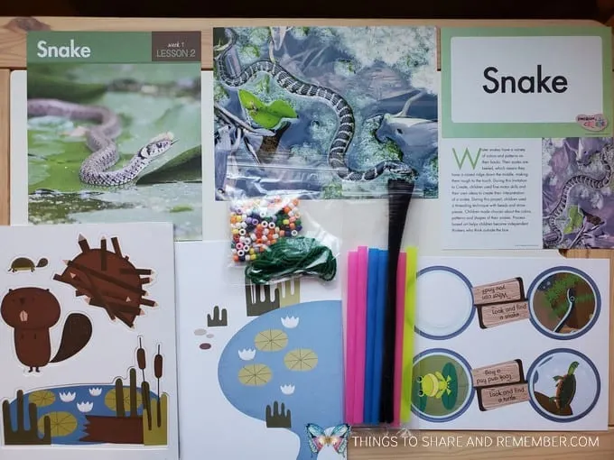 preschool snake lesson pond life theme